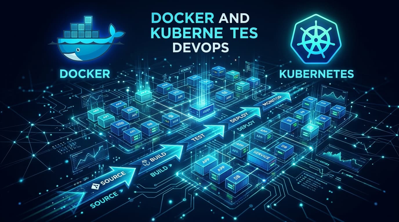 Docker and Kubernetes container orchestration pipeline